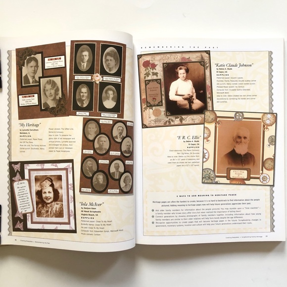 SCRAPBOOKING FAMILY HERITAGE BOOK - Picture 9 of 16